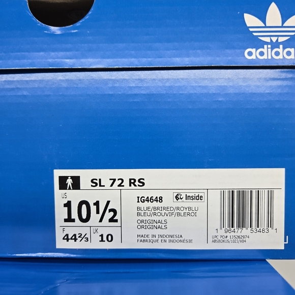 New adidas SL72 RS Blue Bright Red Men's Shoes Size 10.5 - Picture 9 of 9